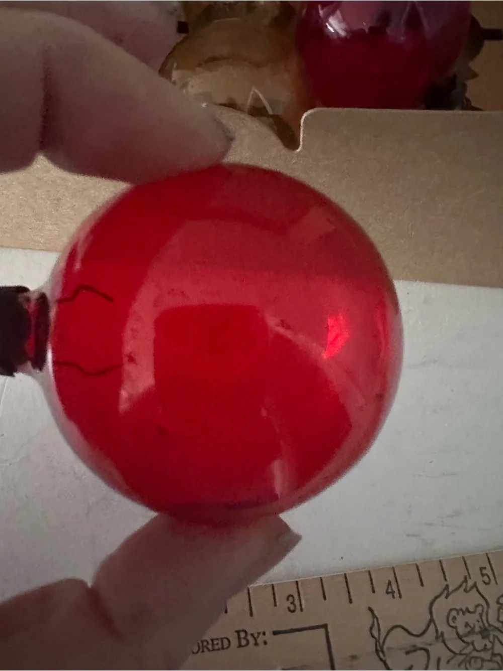 6 VINTAGE UNSILVERED CHRISTMAS ORNAMENTS